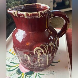 Vintage Bombay glazed pitcher